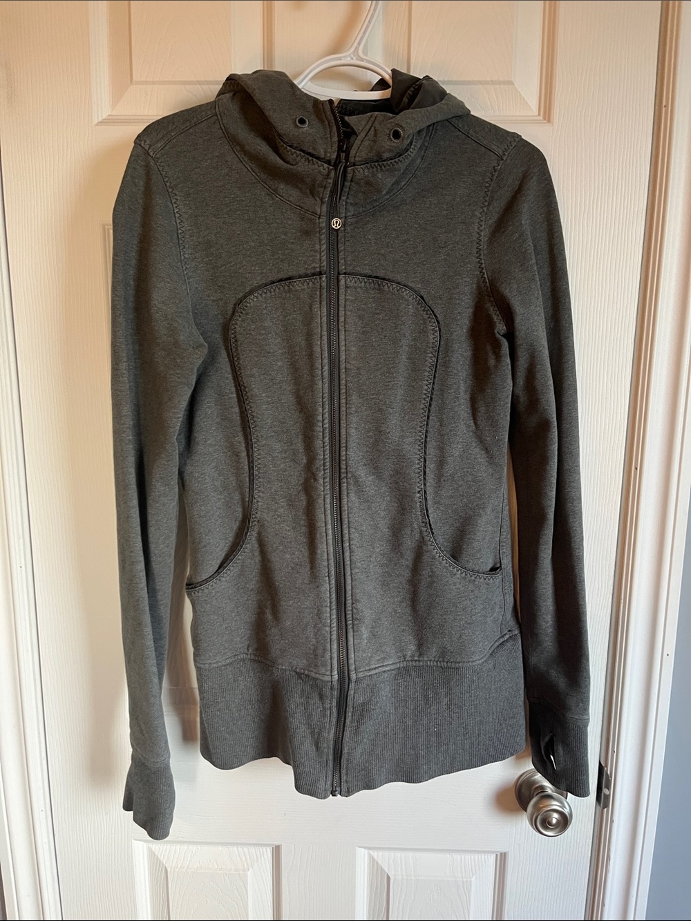 lululemon athletica Women's Hooded Full-Zip Utility Jacket - Charcoal Gray